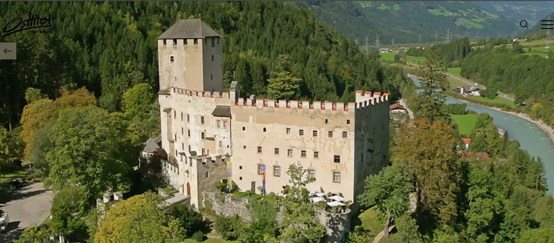 Schloss Bruck, Lienz felett