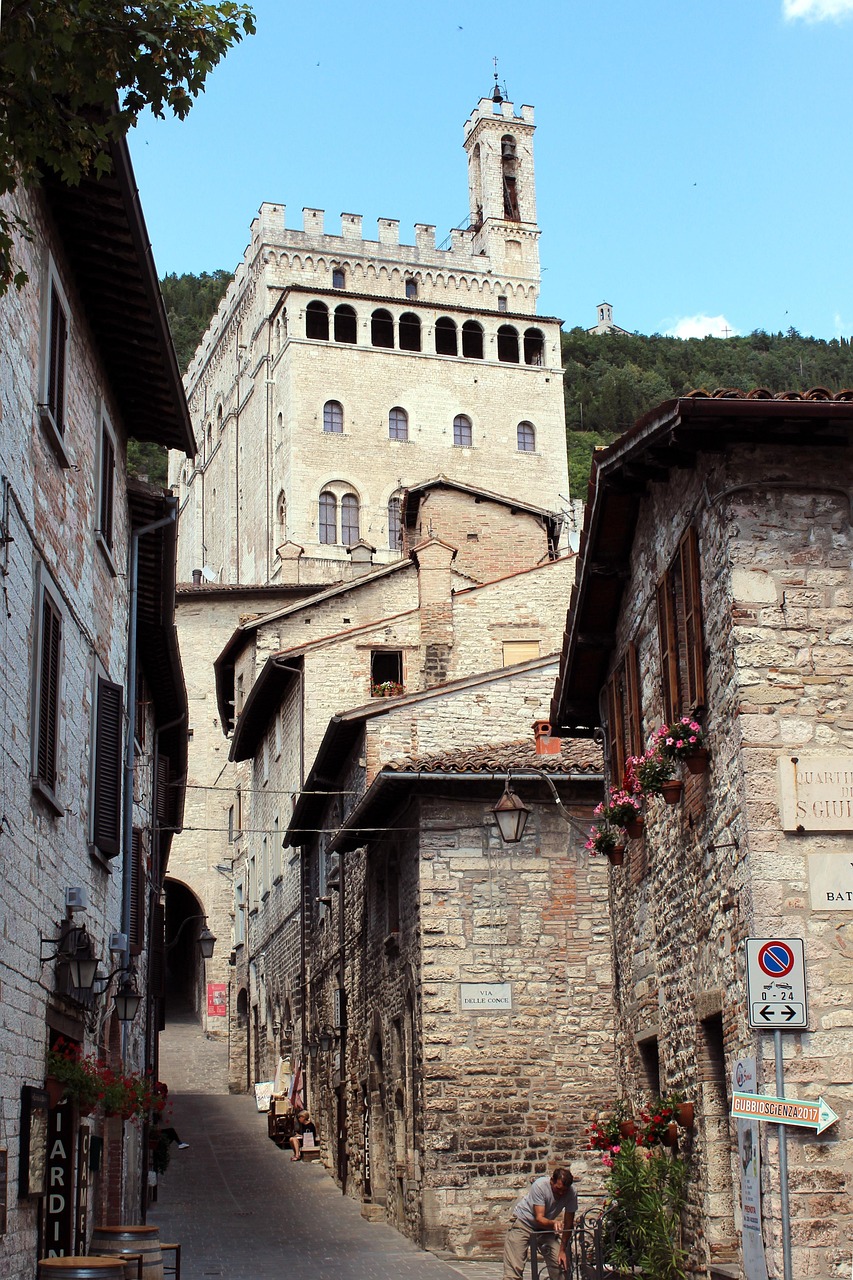 Gubbio, középkori kőváros