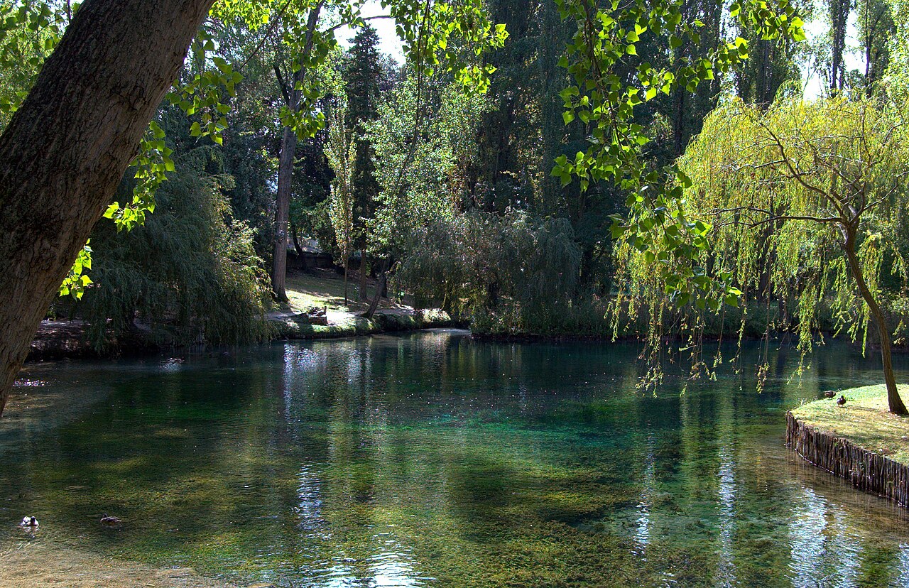 Fonti del Clitunno, forrásvidék